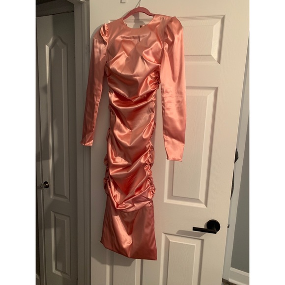 Dolce & Gabbana Dresses & Skirts - Dolce and Gabbana Pink Ruched Dress Size 8